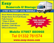 eezymove removals storage courier service derby